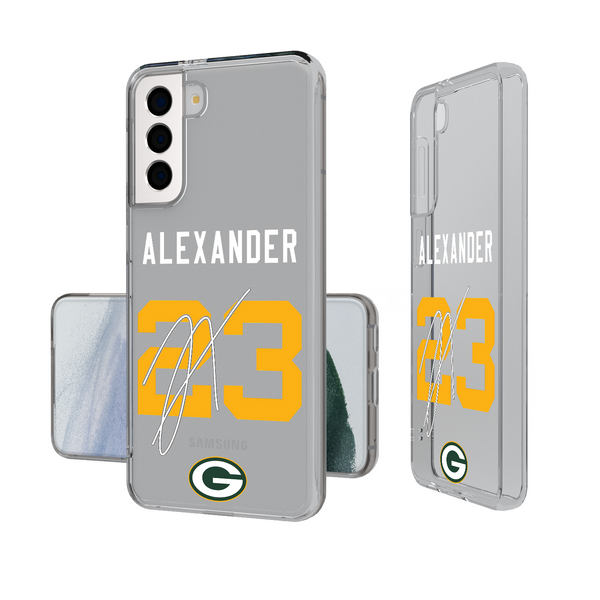 Jaire Alexander Green Bay Packers 23 Ready Galaxy Clear Phone Case