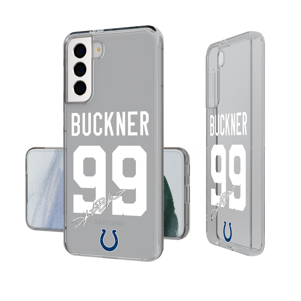 DeForest Buckner Indianapolis Colts 99 Ready Galaxy Clear Phone Case