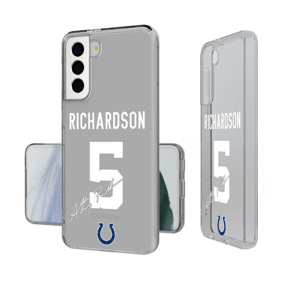 Anthony Richardson Indianapolis Colts 5 Ready Galaxy Clear Phone Case