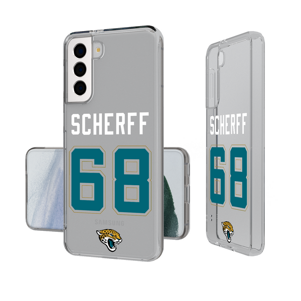 Brandon Scherff Jacksonville Jaguars 68 Ready Galaxy Clear Phone Case