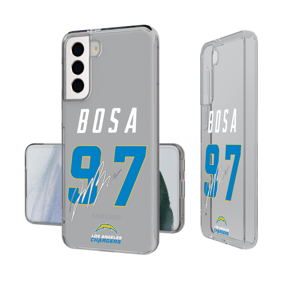 Joey Bosa Los Angeles Chargers 97 Ready Galaxy Clear Phone Case