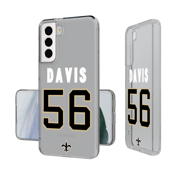 Demario Davis New Orleans Saints 56 Ready Galaxy Clear Phone Case