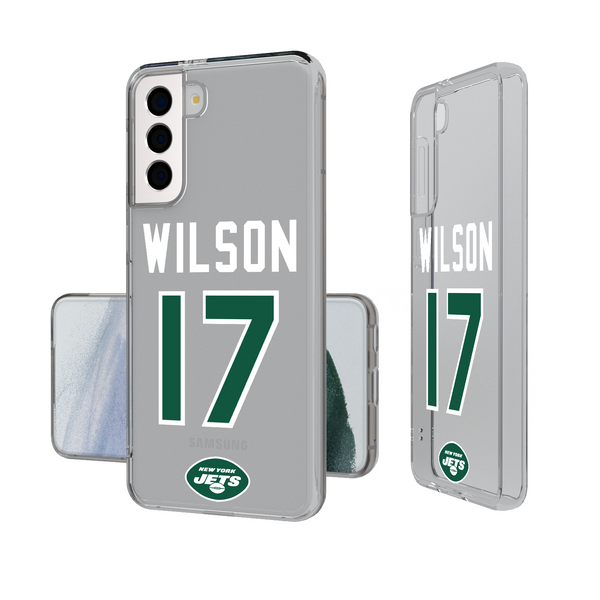 Garrett Wilson New York Jets 17 Ready Galaxy Clear Phone Case