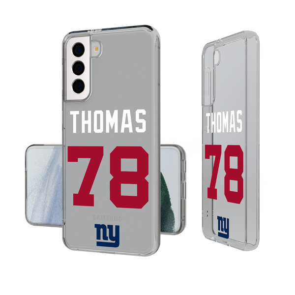 Andrew Thomas New York Giants 78 Ready Galaxy Clear Phone Case