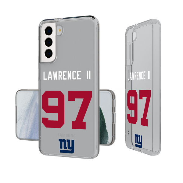 Dexter Lawrence II New York Giants 97 Ready Galaxy Clear Phone Case