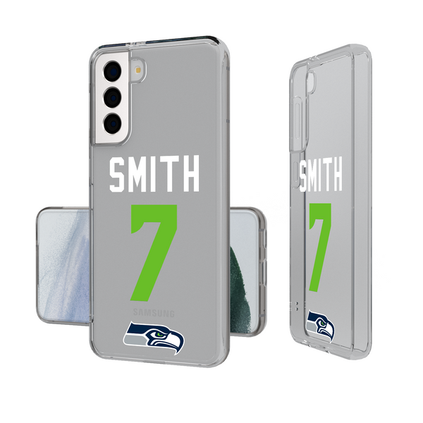 Geno Smith Seattle Seahawks 7 Ready Galaxy Clear Phone Case