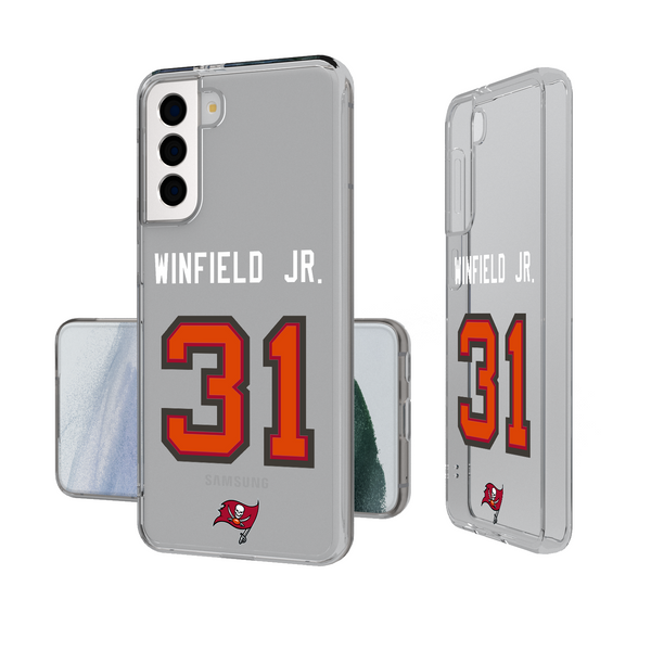 Antoine Winfield Jr. Tampa Bay Buccaneers 31 Ready Galaxy Clear Phone Case