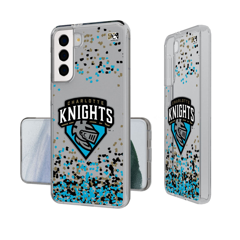 Charlotte Knights Confetti Galaxy Clear Case