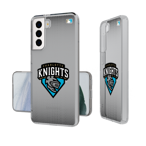 Charlotte Knights Linen Galaxy Clear Phone Case