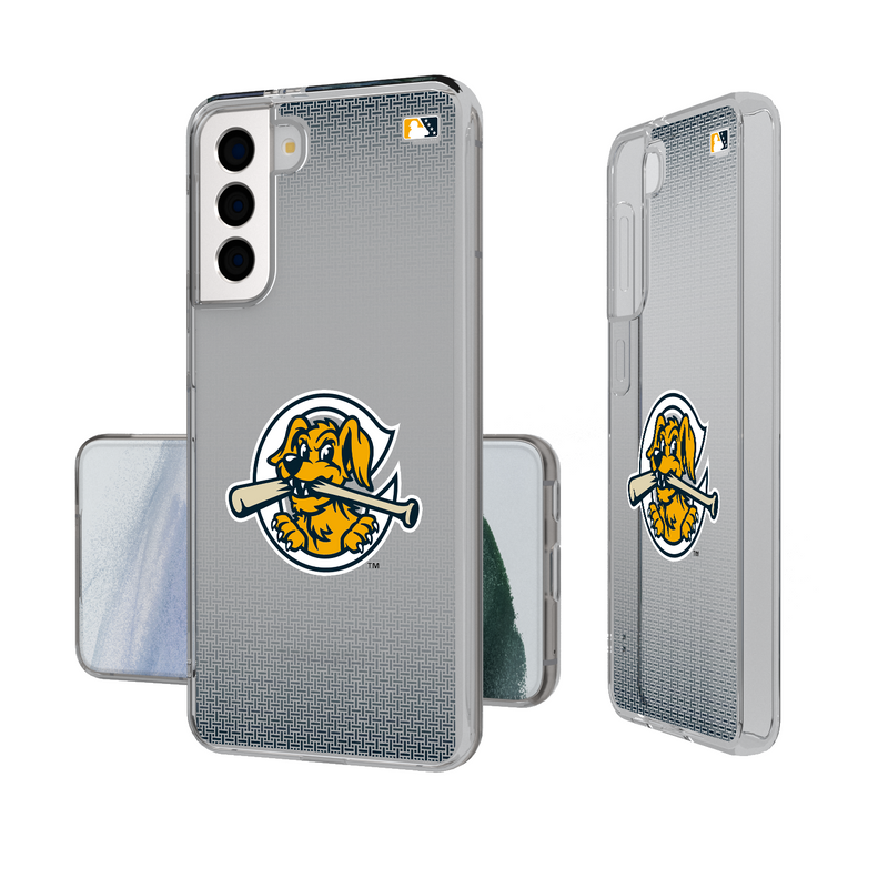 Charleston RiverDogs Linen Galaxy Clear Phone Case