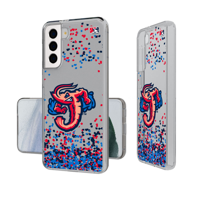 Jacksonville Jumbo Shrimp Confetti Galaxy Clear Case