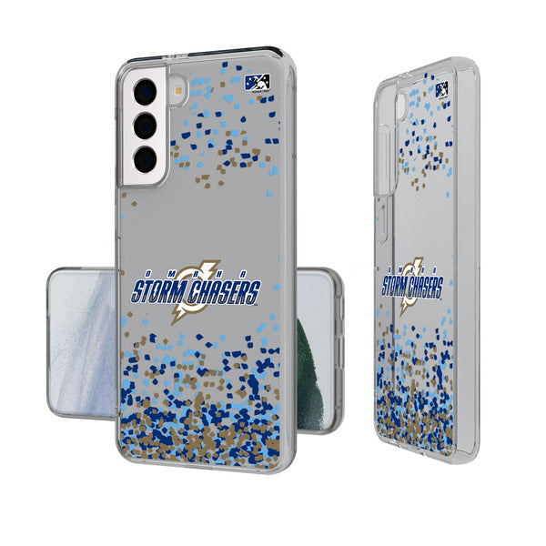Omaha Storm Chasers Confetti Galaxy Clear Case