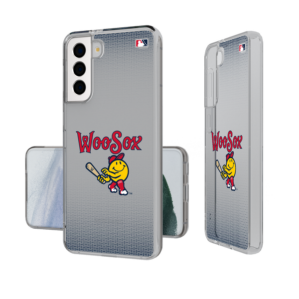 Worcester Red Sox Linen Galaxy Clear Phone Case
