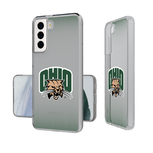 Ohio University Bobcats Linen Galaxy Clear Phone Case