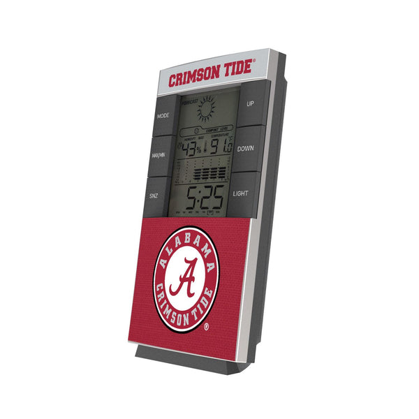 Alabama Crimson Tide Endzone Solid Digital Desk Clock