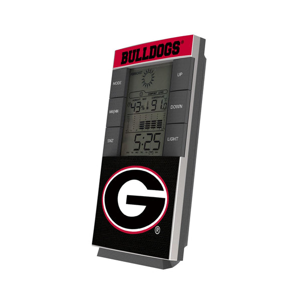 Georgia Bulldogs Endzone Solid Digital Desk Clock