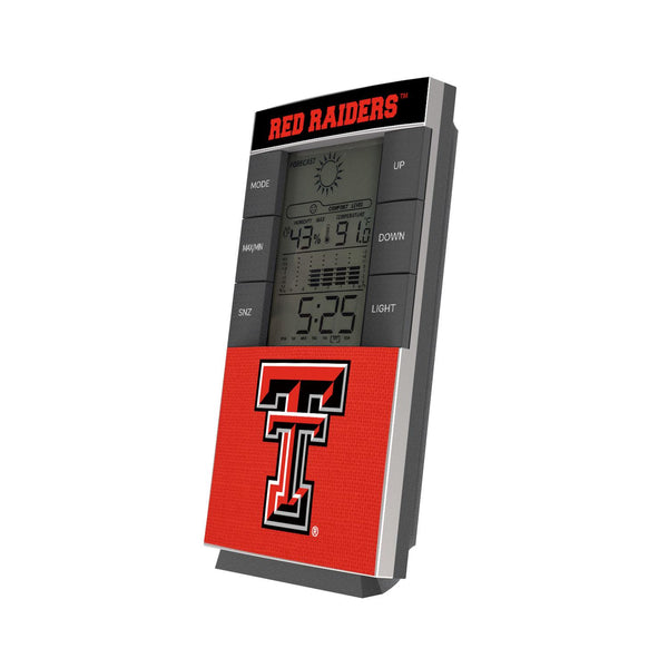 Texas Tech Red Raiders Endzone Solid Digital Desk Clock