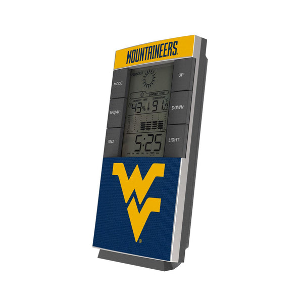 West Virginia Mountaineers Endzone Solid Digital Desk Clock