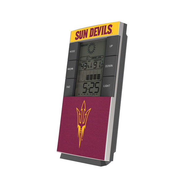 Arizona State Sun Devils Endzone Solid Digital Desk Clock