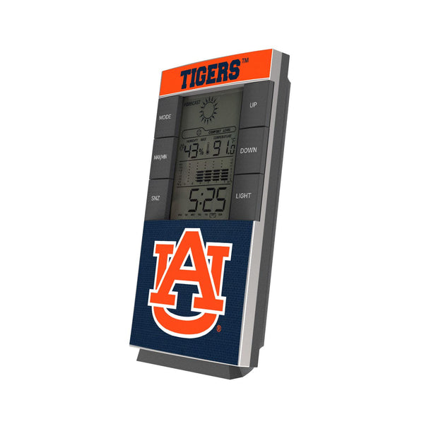 Auburn Tigers Endzone Solid Digital Desk Clock