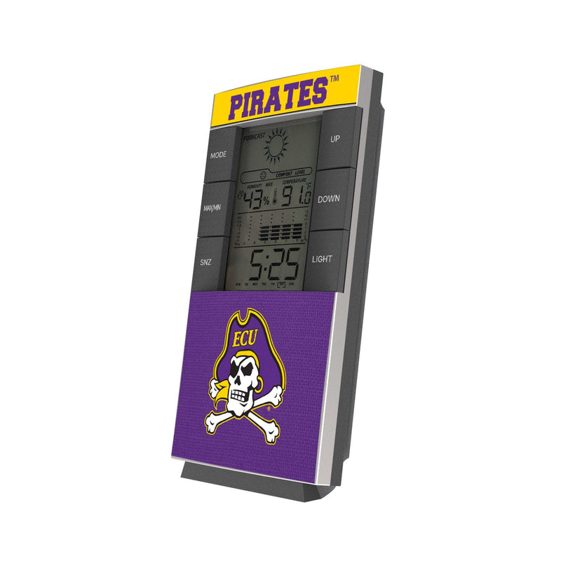 East Carolina Pirates Endzone Solid Digital Desk Clock
