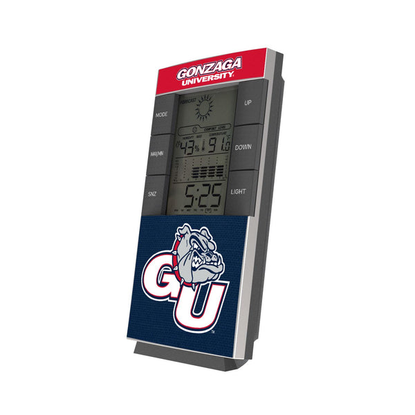 Gonzaga Bulldogs Endzone Solid Digital Desk Clock