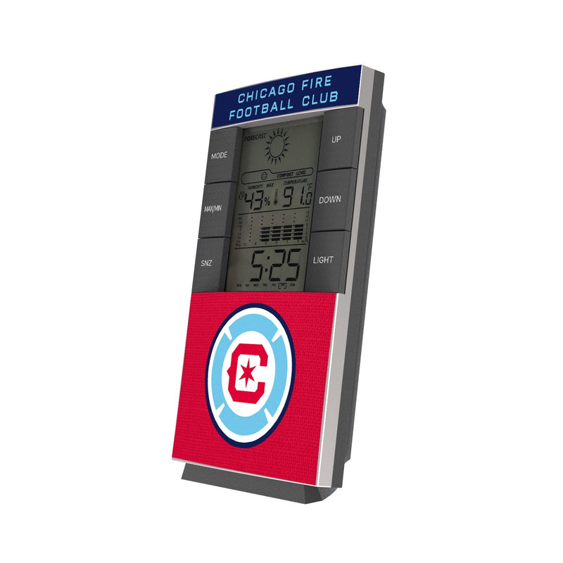 Chicago Fire  Solid Wordmark Digital Desk Clock