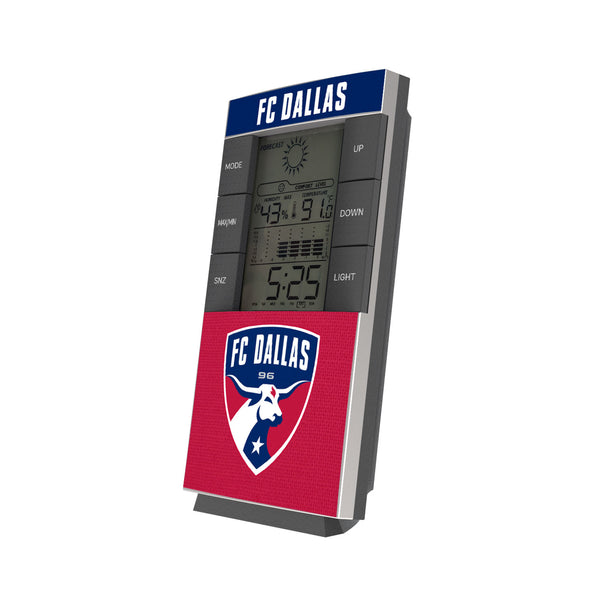FC Dallas  Solid Wordmark Digital Desk Clock