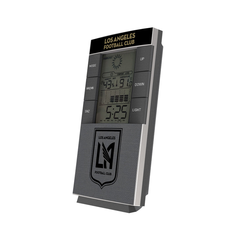 Los Angeles Football Club   Solid Wordmark Digital Desk Clock