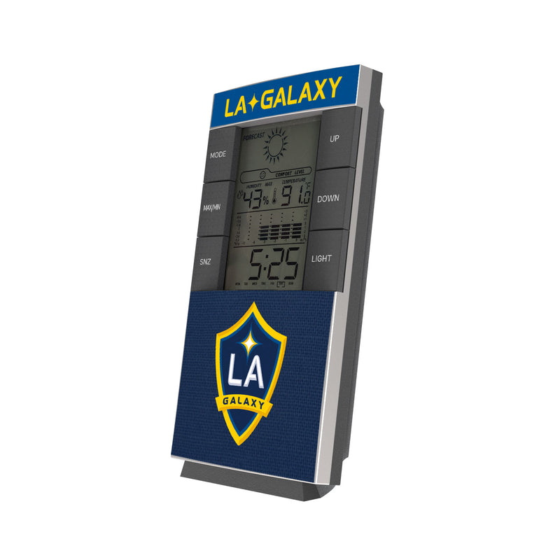 LA Galaxy  Solid Wordmark Digital Desk Clock