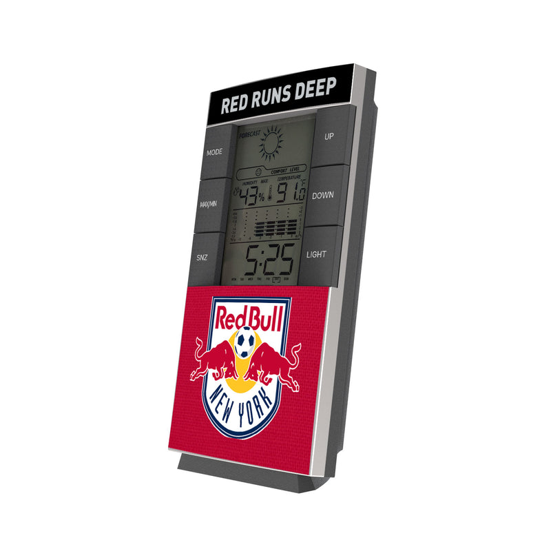 New York Red Bulls  Solid Wordmark Digital Desk Clock