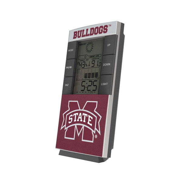 Mississippi State Bulldogs Endzone Solid Digital Desk Clock