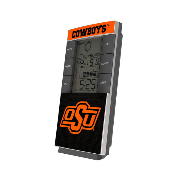 Oklahoma State Cowboys Endzone Solid Digital Desk Clock