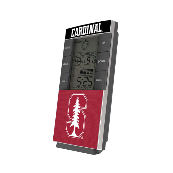 Stanford Cardinal Endzone Solid Digital Desk Clock