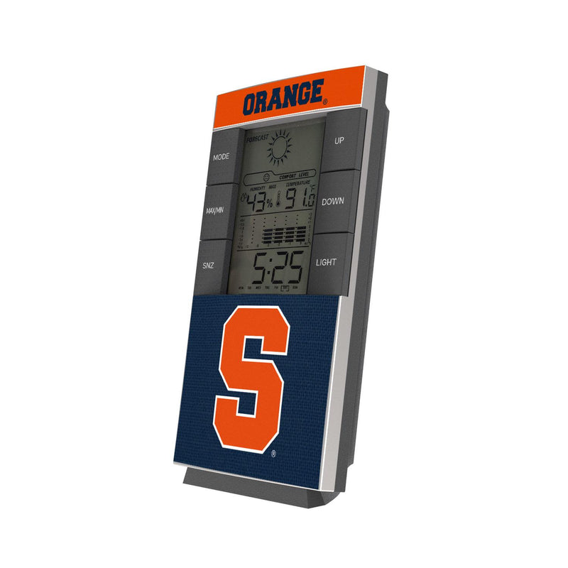 Syracuse Orange Endzone Solid Digital Desk Clock