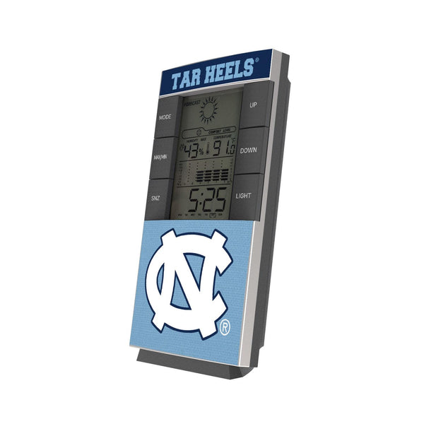 North Carolina Tar Heels Endzone Solid Digital Desk Clock