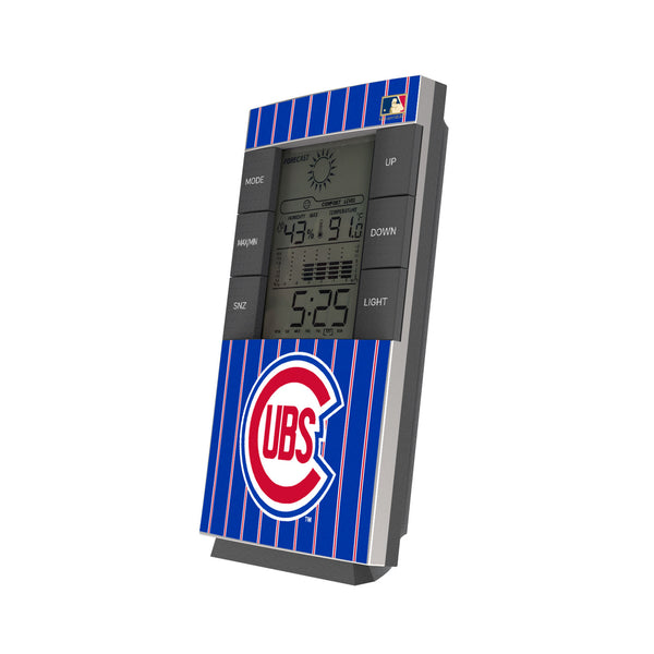 Chicago Cubs 1948-1956 - Cooperstown Collection Pinstripe Digital Desk Clock