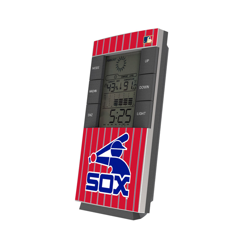 Chicago White Sox 1976-1981 - Cooperstown Collection Pinstripe Digital Desk Clock