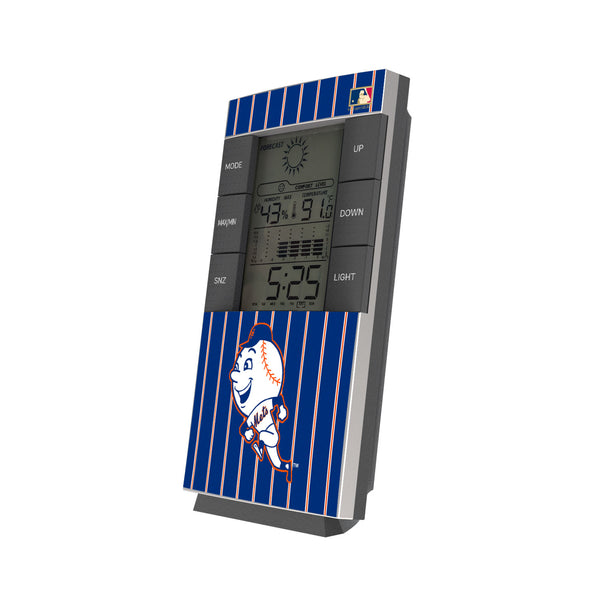 New York Mets 2014 - Cooperstown Collection Pinstripe Digital Desk Clock
