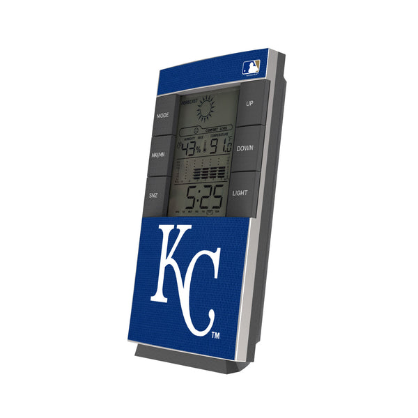 Kansas Royals Solid Digital Desk Clock