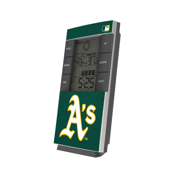 Oakland Athletics Solid Digital Desk Clock