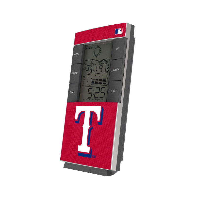 Texas Rangers Solid Digital Desk Clock