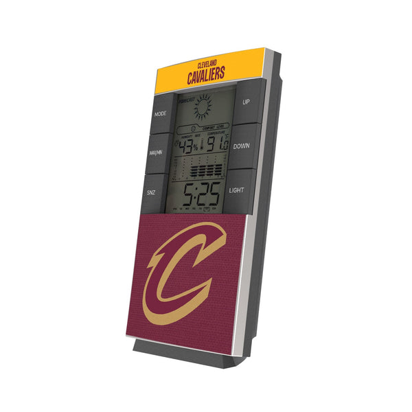 Cleveland Cavaliers Solid Wordmark Digital Desk Clock
