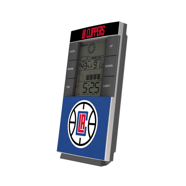 Los Angeles Clippers Solid Wordmark Digital Desk Clock
