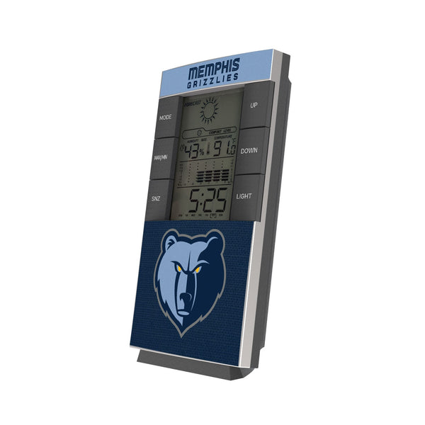 Memphis Grizzlies Solid Wordmark Digital Desk Clock
