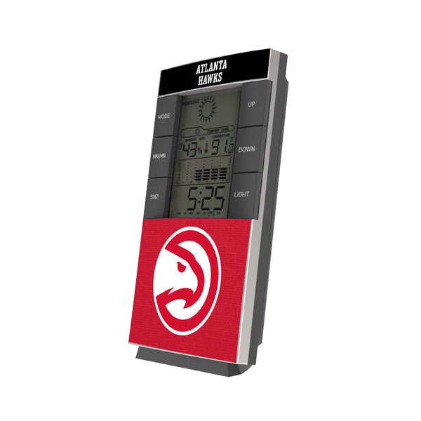 Atlanta Hawks Solid Wordmark Digital Desk Clock