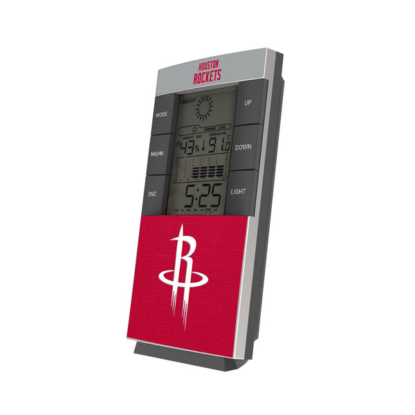 Houston Rockets Solid Wordmark Digital Desk Clock