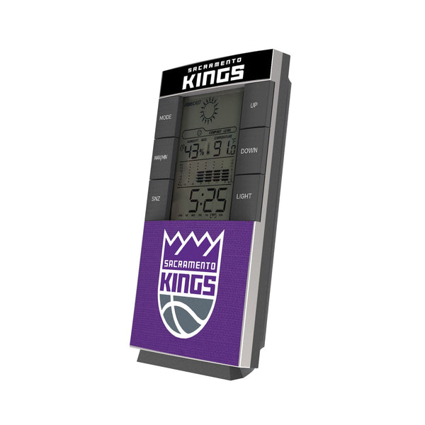 Sacramento Kings Solid Wordmark Digital Desk Clock