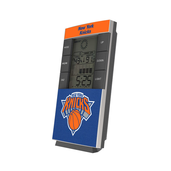 New York Knicks Solid Wordmark Digital Desk Clock