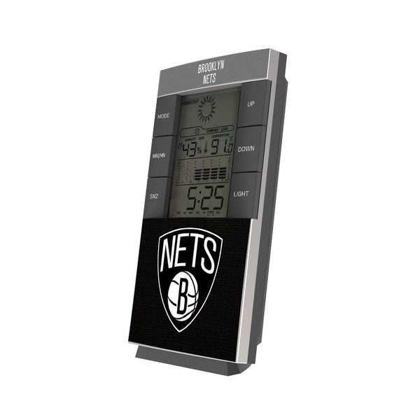 Brooklyn Nets Solid Wordmark Digital Desk Clock